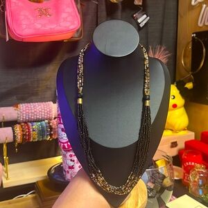 Black Sea beads Vintage Necklace